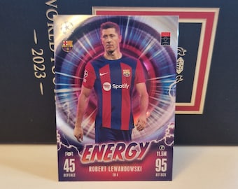 2023 Topps Chrome Soccer Robert Lewandowski FC BARCELONA Gold