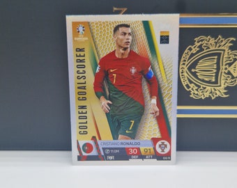 Cristiano Ronaldo "Golden Goalscorer", Topps Match Attax Euro 2024. Portugal. Soccer card. Trading card. Combined shipping. Read info.