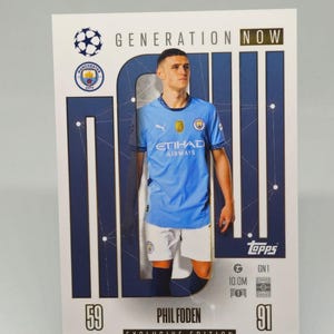 Phil Foden « Generation Now », nouveau Topps Match Attax 2024/2025. Carte de football. Carte à collectionner. Expédition combinée. Lisez les informations.