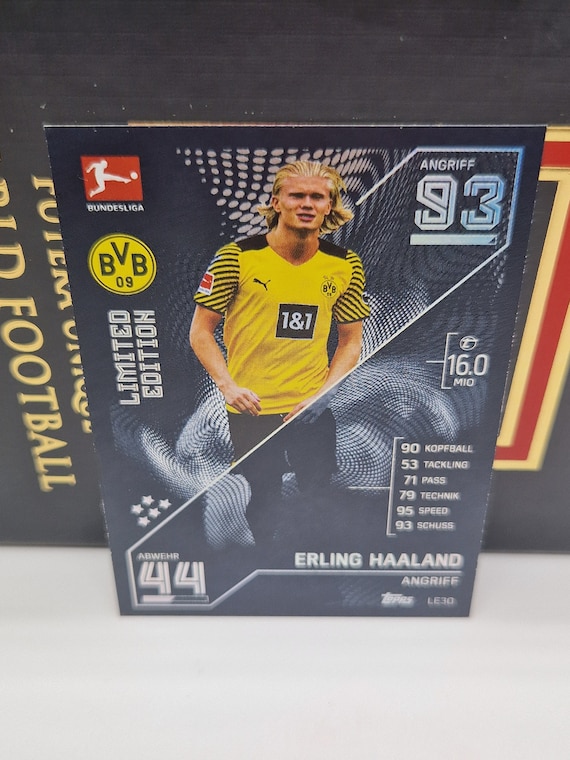 erling haaland limited edition card Amazon.com: Panini Premier League 2024 2025 Erling Haaland Phenom Trading  Card : Sports & Outdoors main image 1