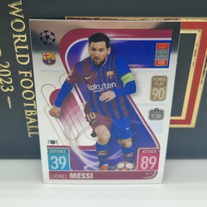 Lionel Messi "Chrome Preview", Topps Match Attax 2021/2022. Soccer card. Trading card. Combined shipping.