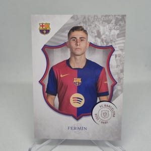 Tarjeta de fútbol FERMIN Topps FC Barcelona 125 aniversario 2024. Envío combinado.