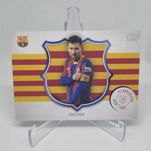 MESSI "Captain", Topps fc Barcelona 125th anniversary 2024. Soccer card. Combined shipping.