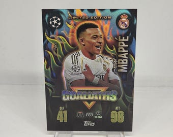 Kylian Mbappé "Goaliaths" Topps Match Attax Extra 25/26. Cromo coleccionable. Cromo de fútbol. Envío combinado. Real Madrid