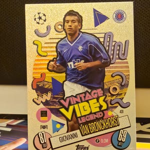 Giovanni Bronckhorst "Vintage Wibes", New Topps Match Attax 2024/2025. Soccer card. Trading card. Combined shipping. Read info.