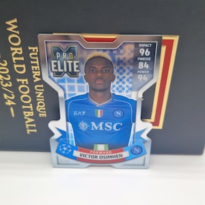Victor Osimhen « Pro Elite Crome X », Topps Match Attax Extra 2024. Carte de football. Carte à collectionner. Expédition combinée. Lisez les informations.