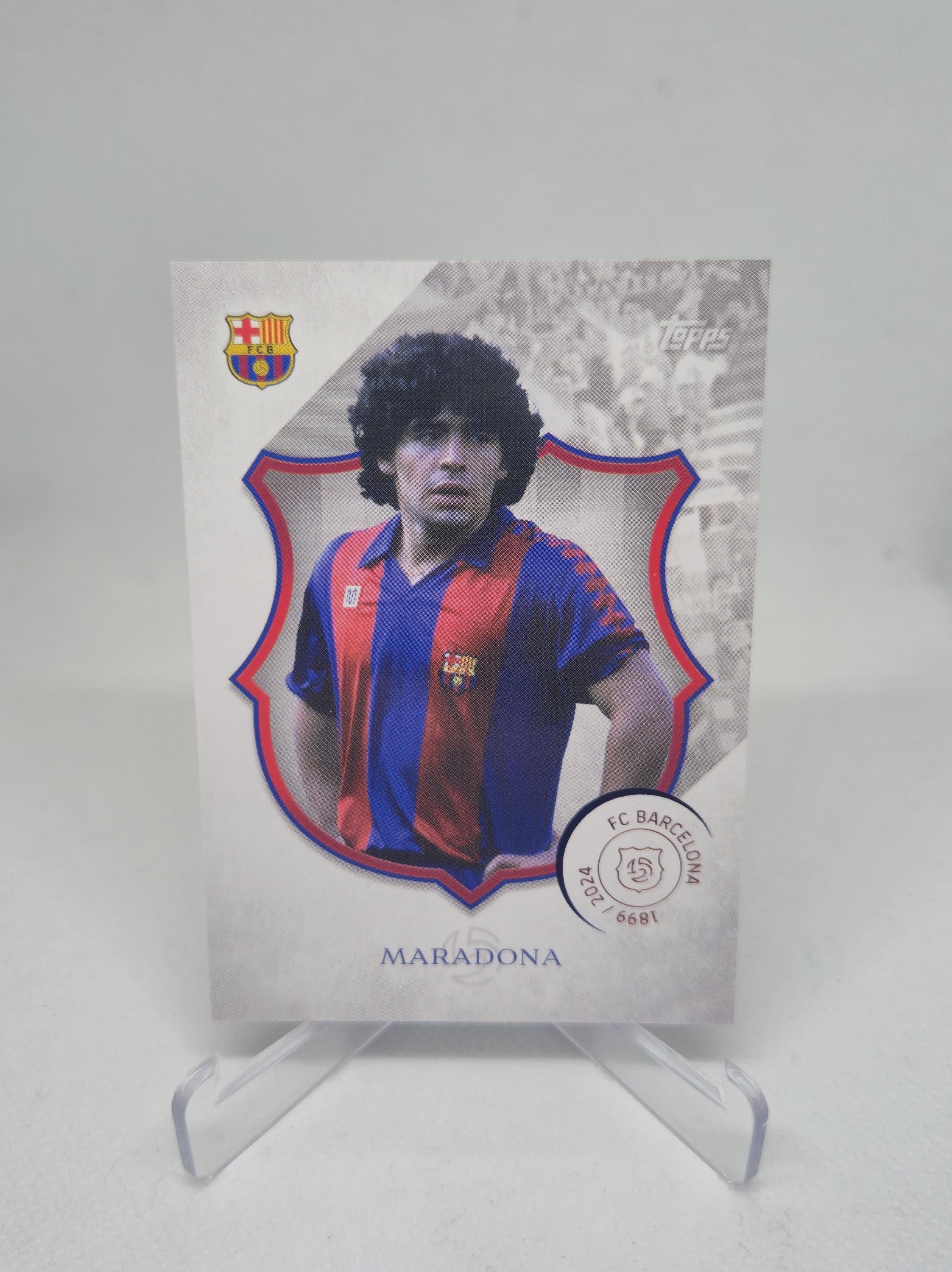 MARADONA Topps Fc Barcelona 125th Anniversary 2024. Soccer Card