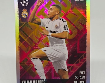 キリアン・ムバッペ Topps 2024/25 サッカーカード。トレーディング