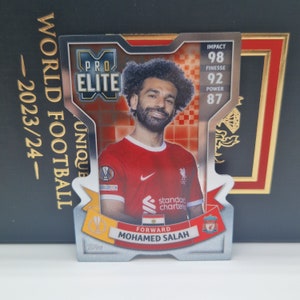 Mohamed Salah « Pro Elite Crome X », Topps Match Attax Extra 2024. Carte de football. Carte à collectionner. Expédition combinée. Lisez les informations.
