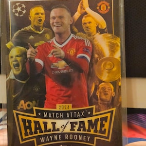 Wayne Rooney "Hall of Fame", New Topps Match Attax 2024/2025. Soccer card. Trading card. Combined shipping. Read info.