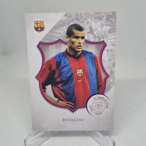 RIVALDO Topps FC Barcelona 125.º aniversario 2024. Tarjeta de fútbol. Envío combinado.