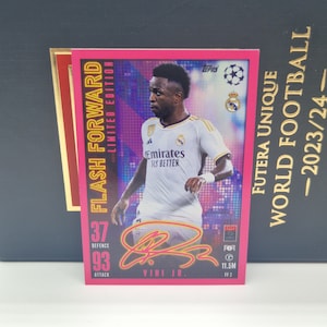 Vini JR「フラッシュフォワード限定版」、Topps Match Attax Extra Soccer 2024。サッカーカード。トレーディングカード。同梱発送。詳細を読む。
