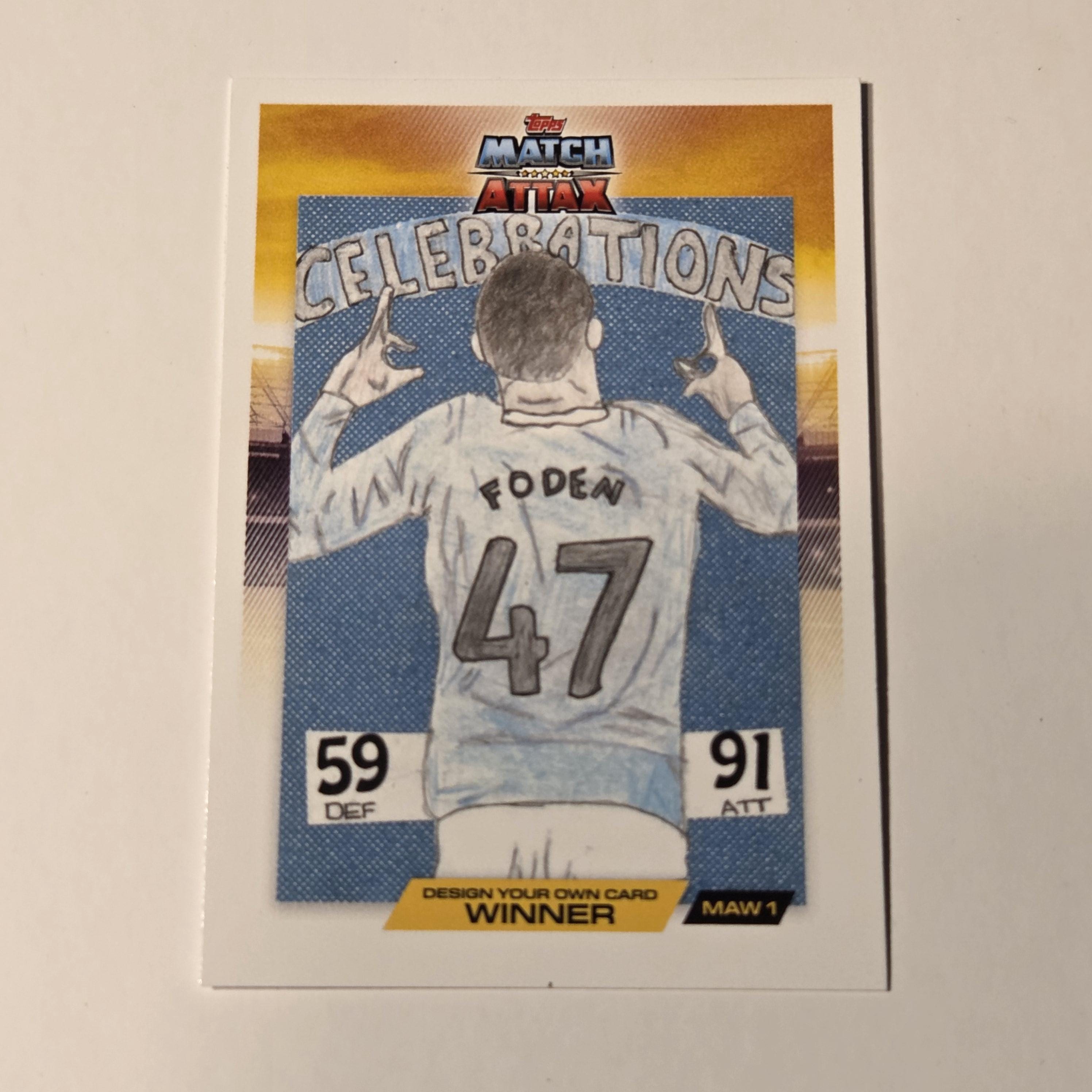 フィル・フォーデン「自分だけのカードをデザインしよう」Topps Match 