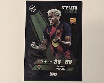 Lamine Yamal "Stealth Strike" Topps Match Attax 25/26. Trading card. Soccer card. Combined shipping. Barcelona