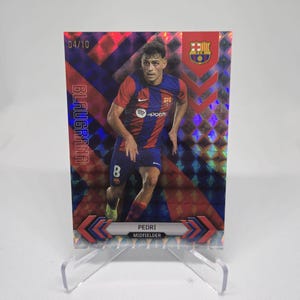 Pedri , 04/10ex! Topps Barcelona Team Set 23/24. Barcelona. Soccer card. Trading card. Combined shipping. Read info.