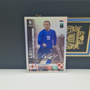 Wayne Rooney « Legend Signature Style », Topps Match Attax Euro 2024. Angleterre. Carte de football. Carte à collectionner. Expédition combinée. Lisez les informations.