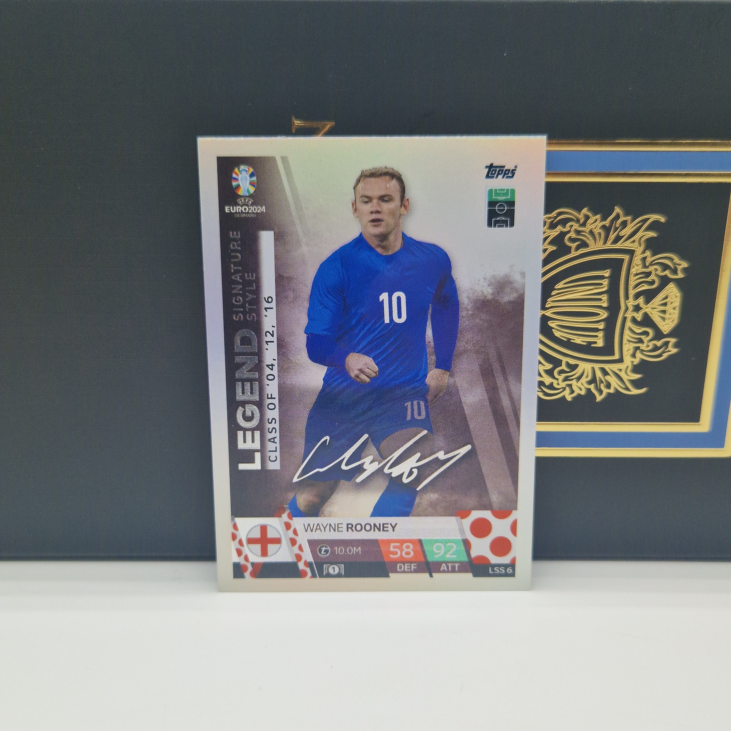 Wayne Rooney legend Signature Style Topps Match Attax Euro 2024 Wayne Rooney legend Signature Style Topps Match Attax Euro 2024