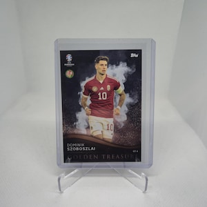 Dominik Szoboszlai "Golden Treasure" Topps Match Attax Euro 2024. Hungria. Cartão de futebol. Frete combinado. Leia as informações.