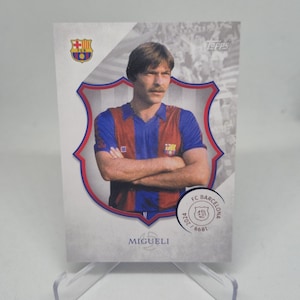 Tarjeta de fútbol MIGUELI Topps FC Barcelona 125 aniversario 2024. Envío combinado.