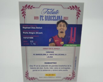 ラフィーニャ パニーニ FCバルセロナ 125周年記念 2025。サッカー