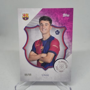 Unai /99ex, Topps FC Barcelona 125.º aniversario 2024. Tarjeta de fútbol. Envío combinado.