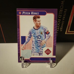 Lionel Messi "Pitch Kings" Donruss Road To World Cup 2022. Soccer card. Trading card. Combined shipping. Leo Messi