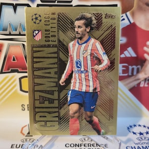 Antoine Griezmann "Gold Edge", New Topps Match Attax extra 2024/2025. Soccer card. Trading card. Combined shipping. Read info.
