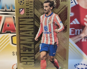 Antoine Griezmann "Gold Edge", Nueva Topps Match Attax extra 2024/2025. Cromo de fútbol. Cromo coleccionable. Envío combinado. Leer información.