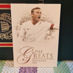 Wayne Rooney "The Greats" FUTERA Uniek wereldvoetbal 2023/2024. Voetbalkaart. Gecombineerde verzending.