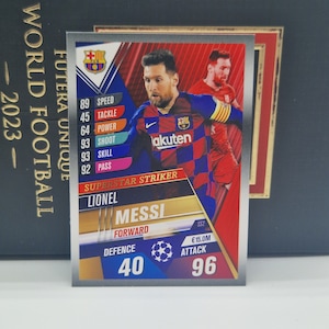 Lionel Messi &quot;Superstar Striker&quot; Topps Match Attax 2020. Soccer card. Trading card. Combined shipping. Leo Messi