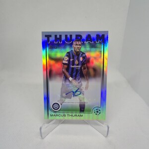 Autographe de Marcus Thuram, Topps 2024/2025. Inter. Carte de football. Expédition combinée. Lisez les informations.