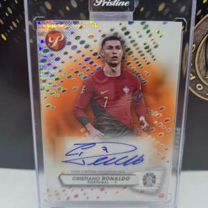 Cristiano Ronaldo Autogramm, 01/25ex. 1. 2024 Topps Pristine Euro Encased
