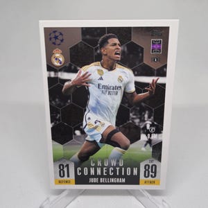 Jude Bellingham « Crowd Connection » Match Attax 23/24. Real Madrid. Carte de football. Carte à collectionner. Expédition combinée. Lisez les informations.