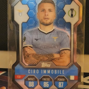 Ciro Immobile « Chrome Pro Elite Shield », nouveau Topps Match Attax 2024/2025. Carte de football. Carte à collectionner. Expédition combinée. Lisez les informations.
