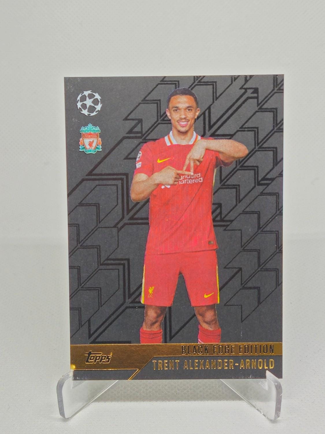 Trent Alexander-Arnold "Black Edge Edition", New Topps Match Attax 2024/2025. Soccer card. Trading card. Combined shipping. Read info.