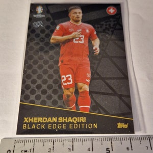 Xherdan Shaqiri « Black Edge Edition », Topps Match Attax Euro 2024. Suisse. Carte de football. Carte à collectionner. Expédition combinée. Lisez les informations.