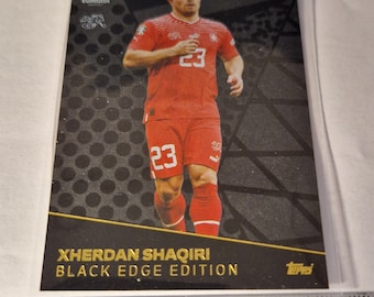 Xherdan Shaqiri "Black Edge Edition", Topps Match Attax Euro 2024. Switzerland. Soccer card. Trading card. Combined shipping. Read info.