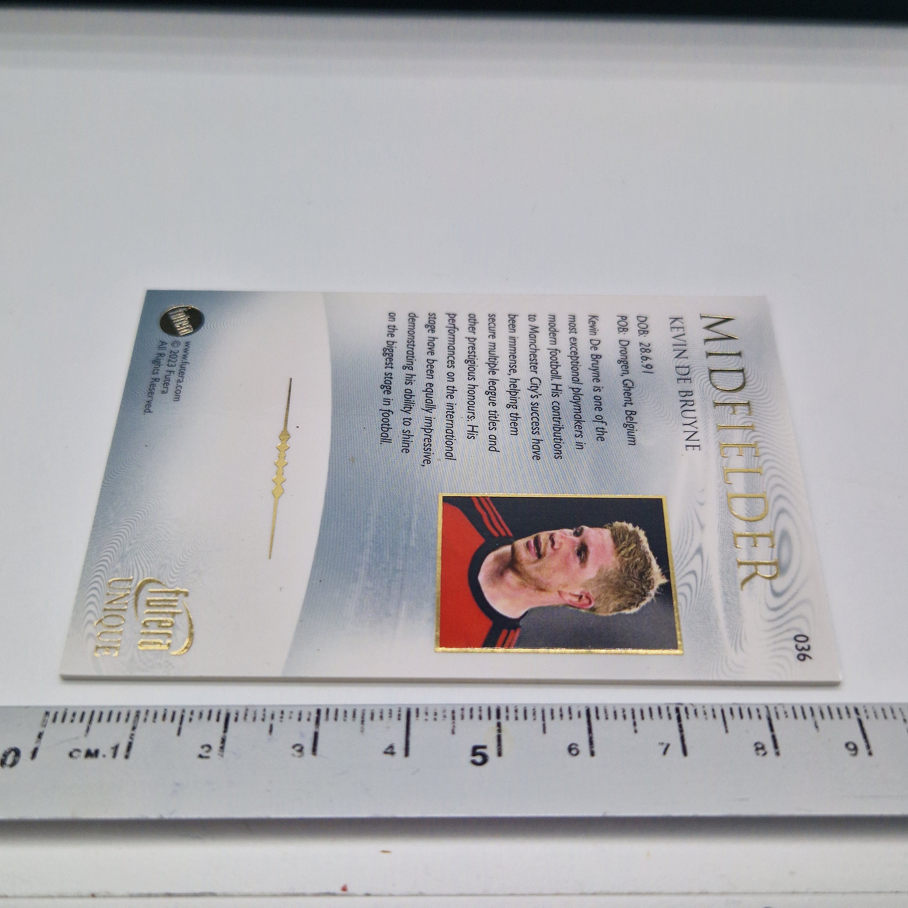 Kevin De Bruyne, FUTERA Unique World Football 2024. Soccer Card 