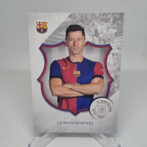 LEWANDOWSKI Topps FC Barcelona 125.º aniversario 2024. Tarjeta de fútbol. Envío combinado.