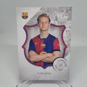 Tarjeta de F. De Jong Topps FC Barcelona 125.º aniversario 2024. Envío combinado.