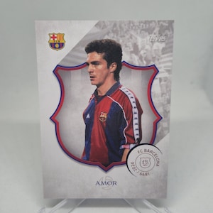 Tarjeta de fútbol AMOR Topps FC Barcelona 125.º aniversario 2024. Envío combinado.