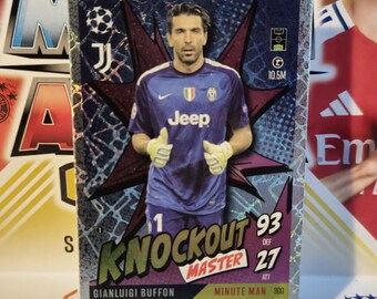 Gianluigi Buffon  "Knockout Master" , New Topps Match Attax extra 2024/2025. Soccer card. Trading card. Combined shipping. Read info.