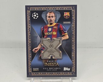 Andres Iniesta UCL DECADES RELIC Topps Match Attax Extra 25/26