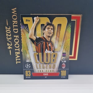 KAKA「100 Club」、Topps Match Attax Extra 2024。サッカーカード。トレーディングカード。同梱発送。詳細を読む。