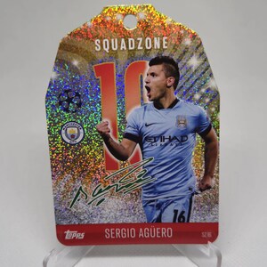 "Squadzone" de Sergio Aguero, nouveau match Topps Attax 2024/2025. Carte de football. Carte à collectionner. Expédition combinée. Lisez les informations.