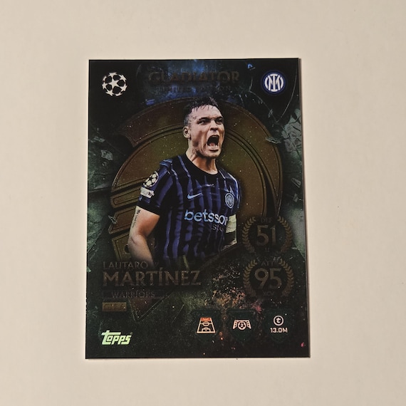 Lautaro Martinez "gladiator Limited Edition" Topps Match Attax 25/26. Trading Card. Soccer Card. Combined Shipping. Inter - Etsy Lautaro Martinez "gladiator Limited Edition" Topps Match Attax 25/26. Trading Card. Soccer Card. Combined Shipping. Inter - Etsy