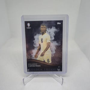 Eduardo Camavinga "Golden Treasure" Topps Match Attax Euro 2024. França. Cartão de futebol. Frete combinado. Leia as informações.