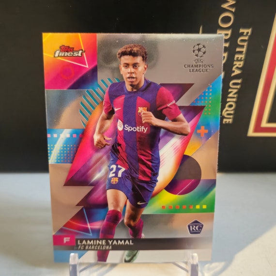 Lamine Yamal RC Topps Finest 2024. Barcelona. Soccer Card. Trading