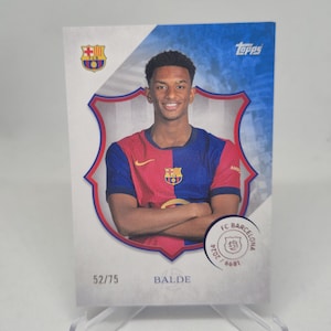 Balde /75ex, Topps FC Barcelona 125.º aniversario 2024. Tarjeta de fútbol. Envío combinado.
