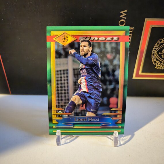 Lionel Messi Topps Finest 2023. Soccer Card. Trading Card